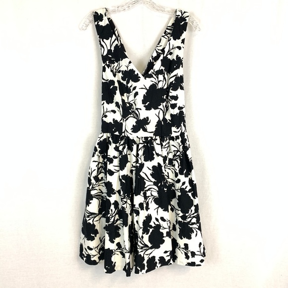 Elle Dresses & Skirts - Elle Black White Floral Punch Dress NWT